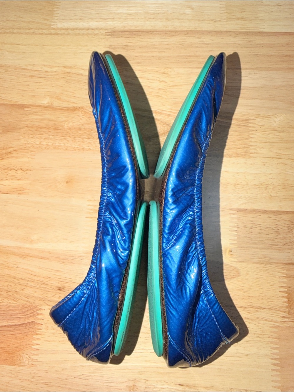Tieks Sapphire Blue Flats - Picture 3 of 7